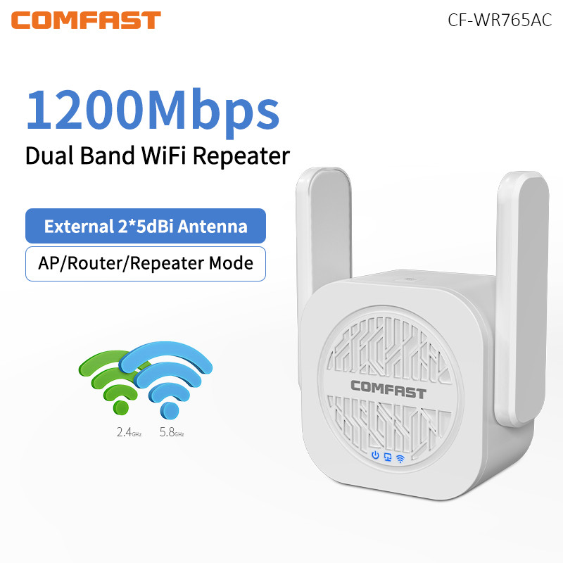 Comfast Ac1200 Wifi Repeater 1200Mb Repetidor De Sin 2G 5G Home Wi Fi Extender Booster Wifi 5Dbi