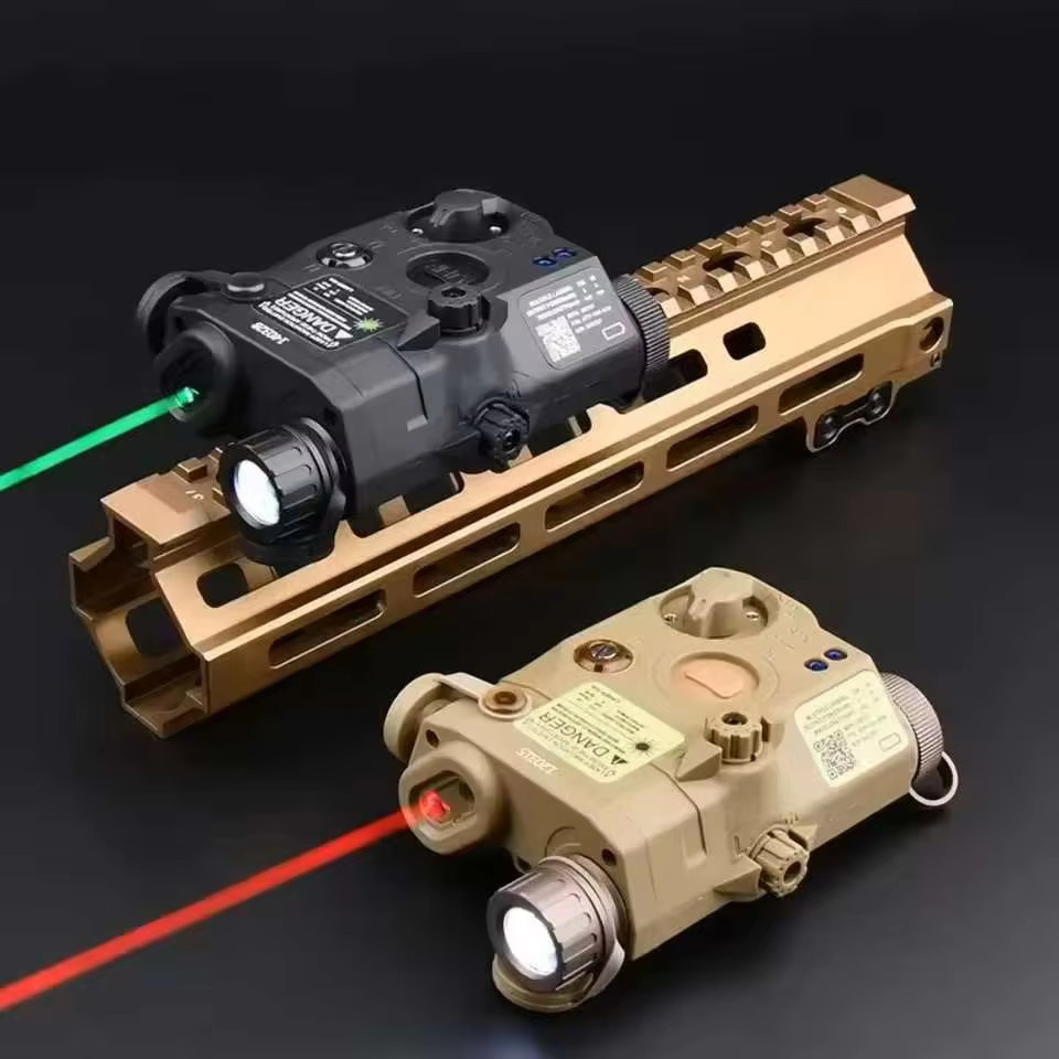 Peq15 Ar15 Ak M4 M16 Tactical Airsoft Red Dot Green Blue Laser Indicator Ir Fill Light Laser