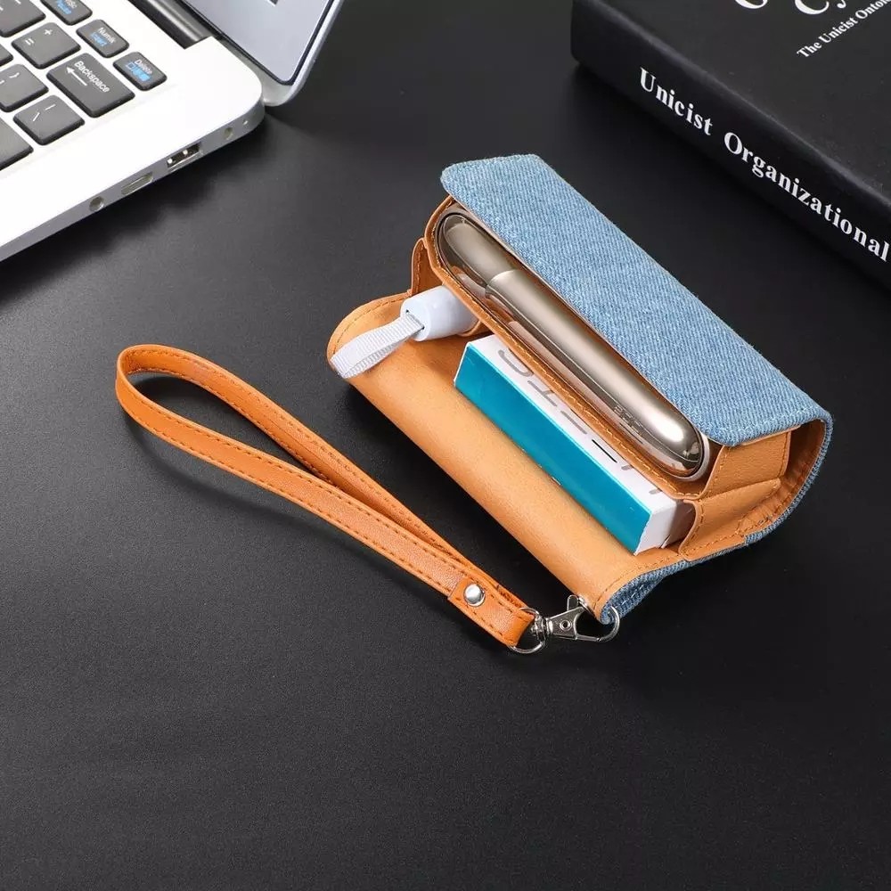 Flip Double Book Cover for Iqos 3.0 Duo Storage Pouch Bag Holder Cover Wallet Leather Protective Cas