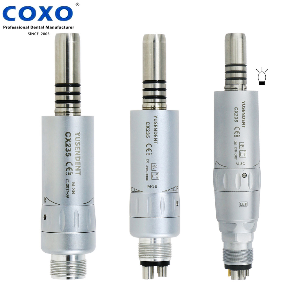 COXO Dental LED Fiber Optic Air Motor For Low Speed Handpiece
