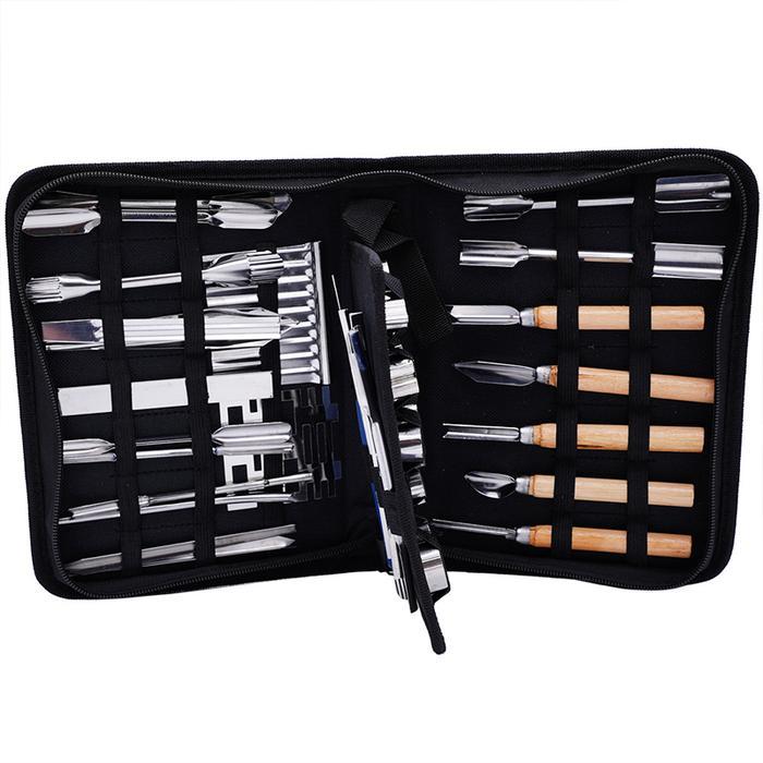 46PCS PISAU UKIR BUAH PISAU GARNISH PISAU CARVING PISAU SET UKIR BUAH GARNISH