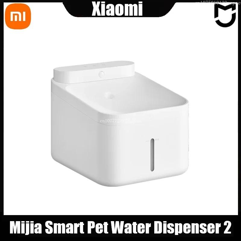 XIAOMI MIJIA Smart Pet Drinking Fountain 2 3L Capacity Wireless Water Pump Automatic Sensing Cats
