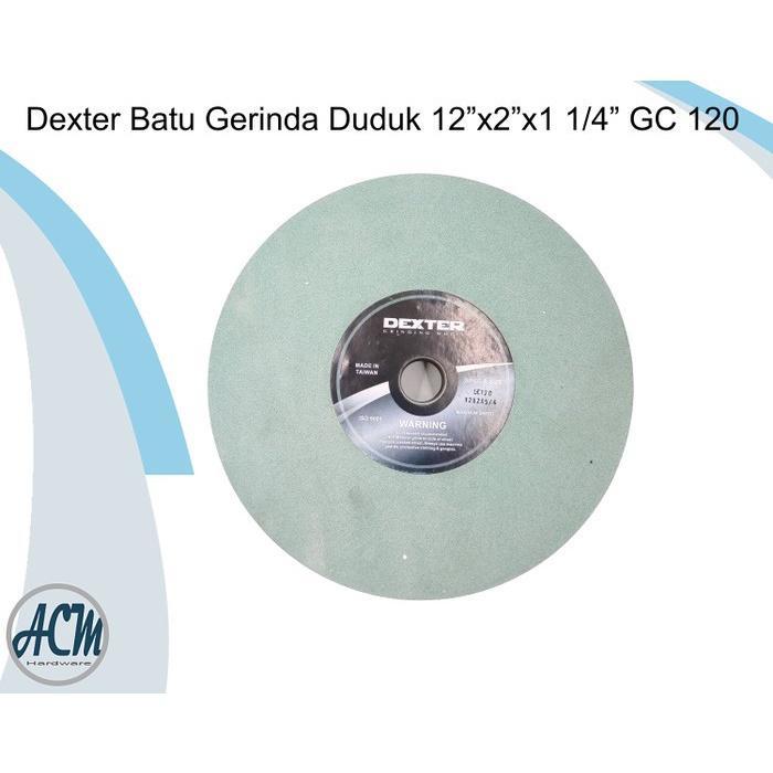 Terbaru - Dexter Batu Gerinda Duduk/ Grinding Wheel GC Hijau 12"x2"x1 1/4"
