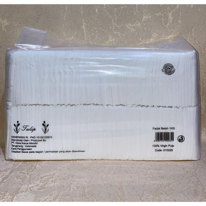 [Voucher] Tissue Tulip 1KG Belah Dua / Tissue Facial Tulip 1KG Pop Up
