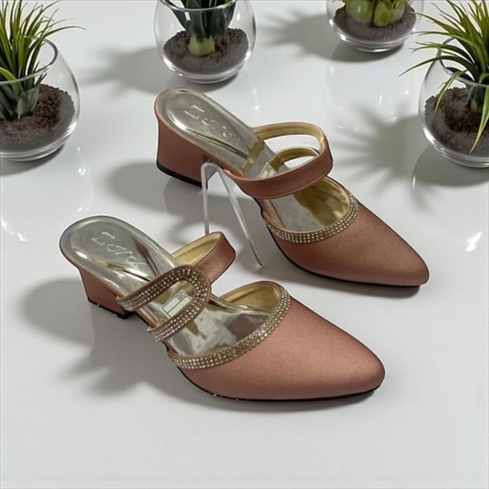 [Voucher] Z-h-a W&n Shoes Heels Wanita Permta High Sendal Pesta dengan Desain Heesl dan Warna Merah