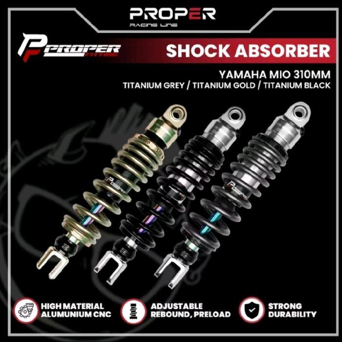 SHOCK ABSORBER YAMAHA MIO 310MM PROPER RACING LINE MOTOR