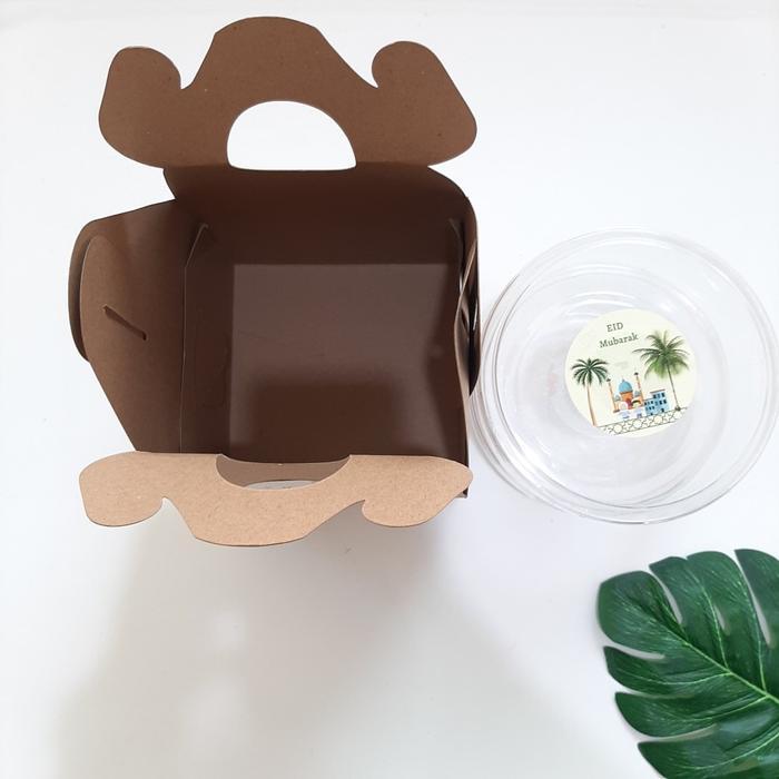 ap1q- Gable Box Hampers Kue Kering 500Ml Muat 2 Toples (Harga 10 Pcs)