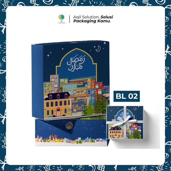 ap1q- Live (5Pcs)-Box Hampers Exclusive Lebaran / 22X22X7Cm / Box Kue Lebaran / Box Hadiah