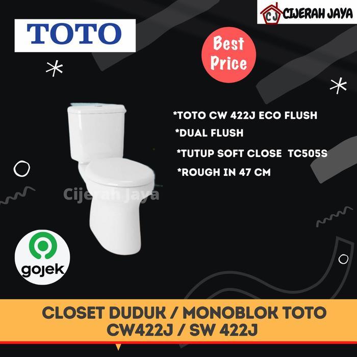 Closet Duduk Toto Cw 422 J / Kloset Duduk Toto Cw422J Dual Flush
