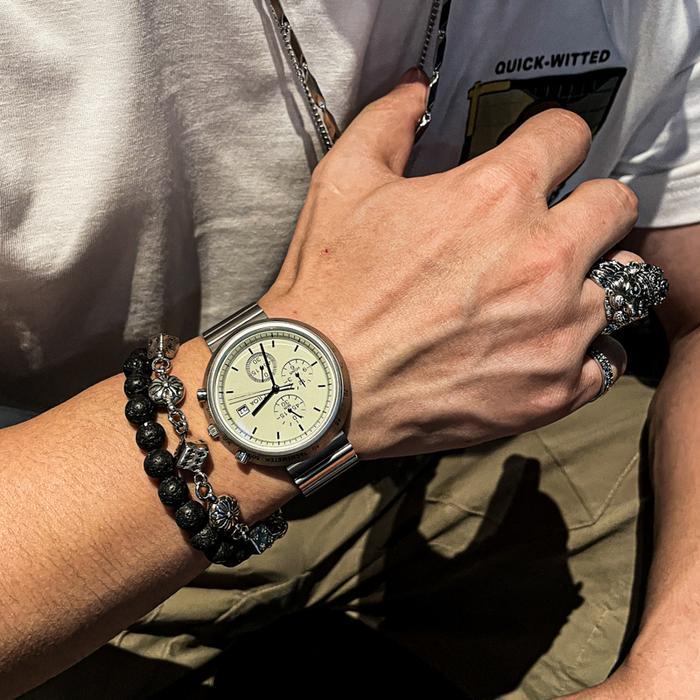 CILOA Jam Tangan Pria Must-Have Model Quartz Tahan Air dengan Stopwatch Jarum Tampilan Elegan &