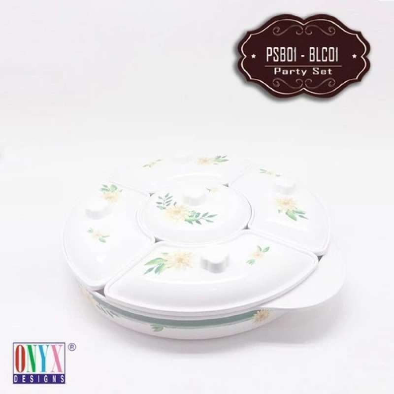 Party Set Onyx Motif 14 Inch Prasmanan Onyx Party Set Melamin