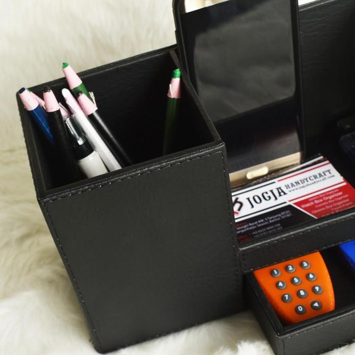 Pen Holder Tempat Pena & Alat Tulis Kantor - Desktop Stationery Meja Rak