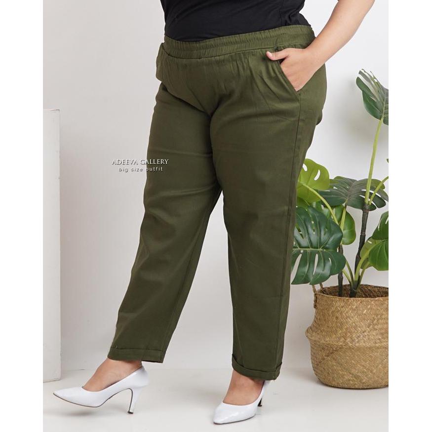 Promo Adeeva Kenzie Pants Super Jumbo Celana Panjang Wanita Stretch Original