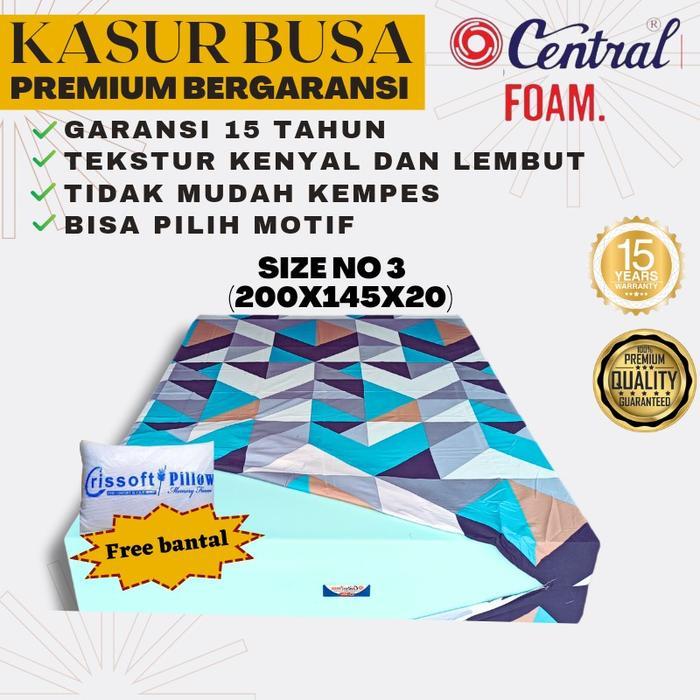 (200X145X20) Kasur Busa Central Foam No 3 Garansi Busa 15 Tahun Free Bantal Empuk Furniture Asli