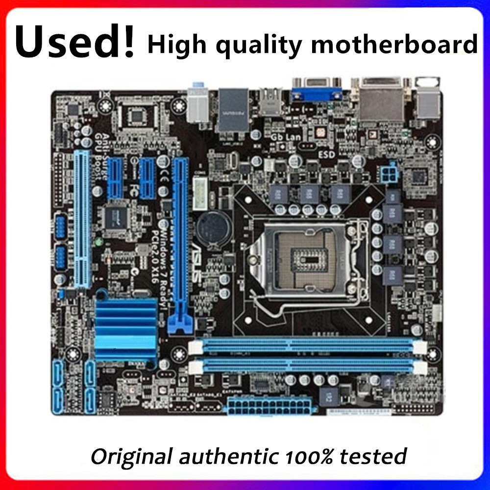 For P8H61-M PLUS V2 Desktop Computer Motherboard LGA 1155 DDR3 For Intel H61 P8H61 Desktop Mainboard