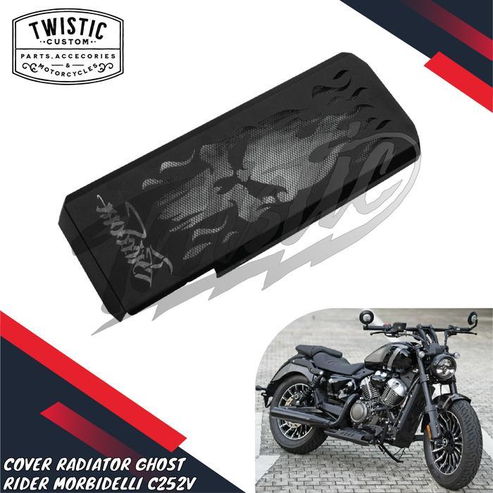 Cover Pelindung Tutup Radiator Protector Ghost Rider Motor Morbidelli C252V C252 V C 252 V