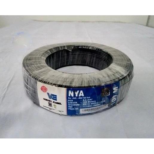 Kabel NYA 2.5mm merek Voksel Kabelindo 100 meter