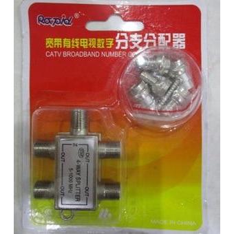 New Spliter 4 Way RAPID Splitter Antena TV Pembagi Kabel Cabang Antena