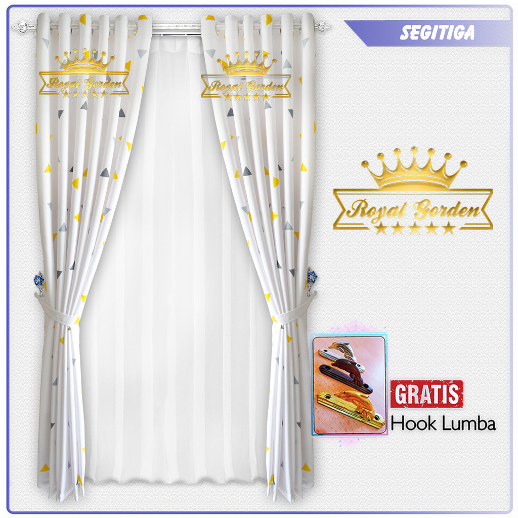 Bursa Gorden [ Gorden Murah Terlaris ] Gorden Tirai Aesthetic Jendela Minimalis Bridal / SemiBlackou