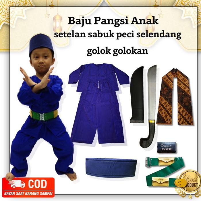 Baju pangsi anak betawi baju pangsi tk baju pangsi sd baju pangsi anak