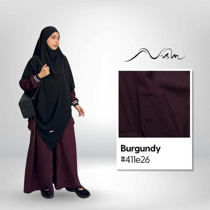 New Ribstree Abaya By Nisin Hijab Official - Desain Original Gamis Wanita Elegan