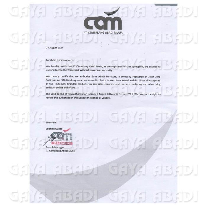 Springbed Elite Elgrand / Kasur Elite Elgrand - Elite Springbed