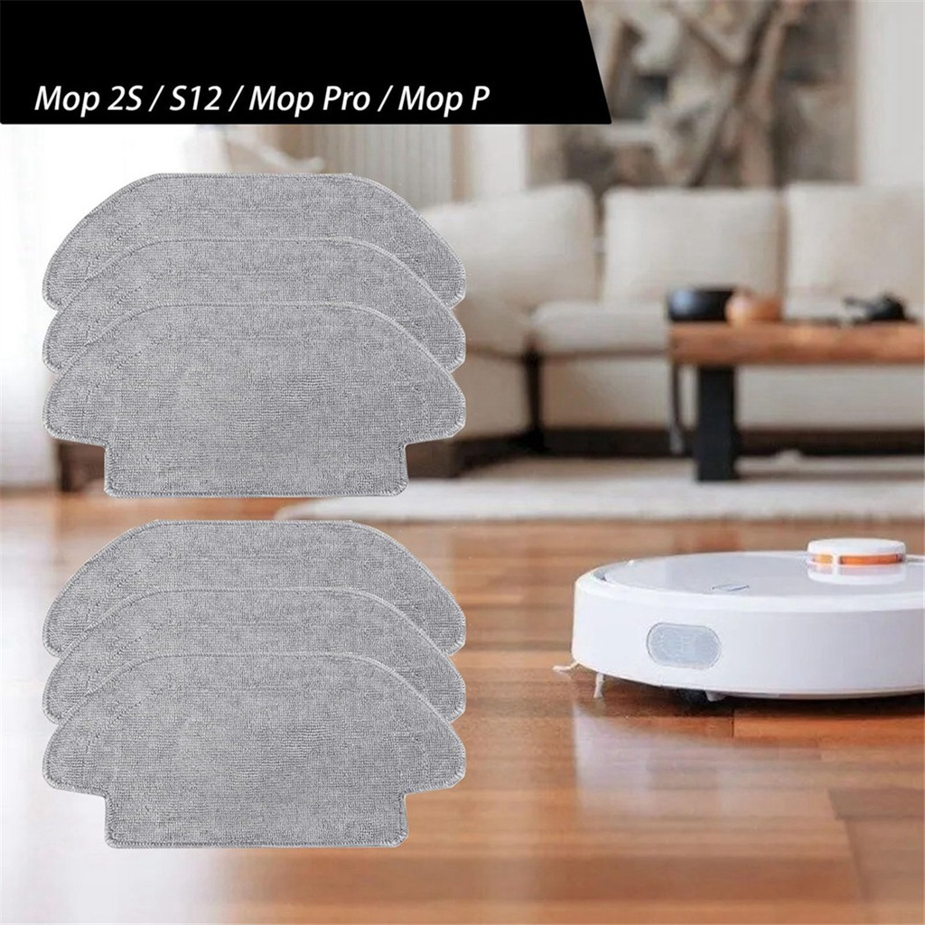 A67I Pack Of 6 Wipes For Xiaomi Mi Robot Vacuum Mop 2S / S12 / Mop P/Mop Pro Microfibre Mop Pad