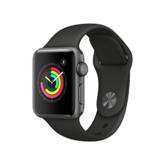 4x7s- Apple Watch Series 3 Gps 42Mm Space Grey Alum Black Sport Iwatch Nike