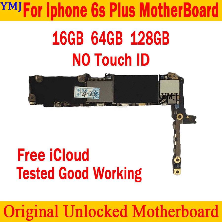 Factory Unlocked For iphone 6S Plus Motherboard 16GB 64GB 128GB Original Mainboard with/no Touch ID 