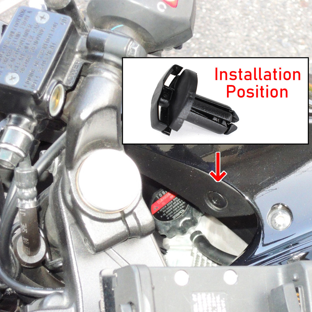 10x Motorcycle Screw Push Rivets Trim Clip 90683-GAZ-003 For Honda NC 700 CB 1300 CBR 125 250 1000 R