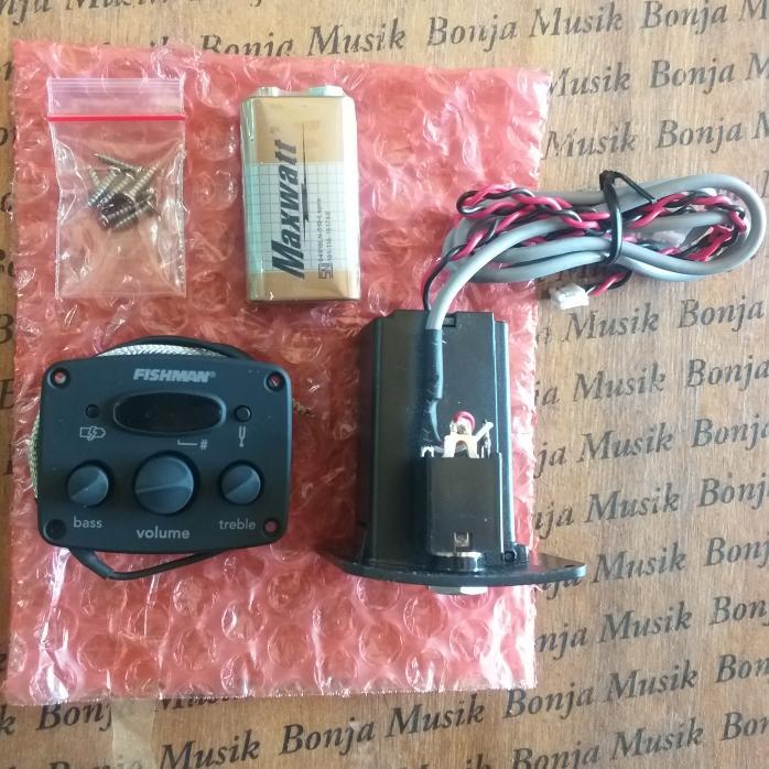 Original Fishman Isys Mini Equaliser Preamp Tuner Fishman Garansi