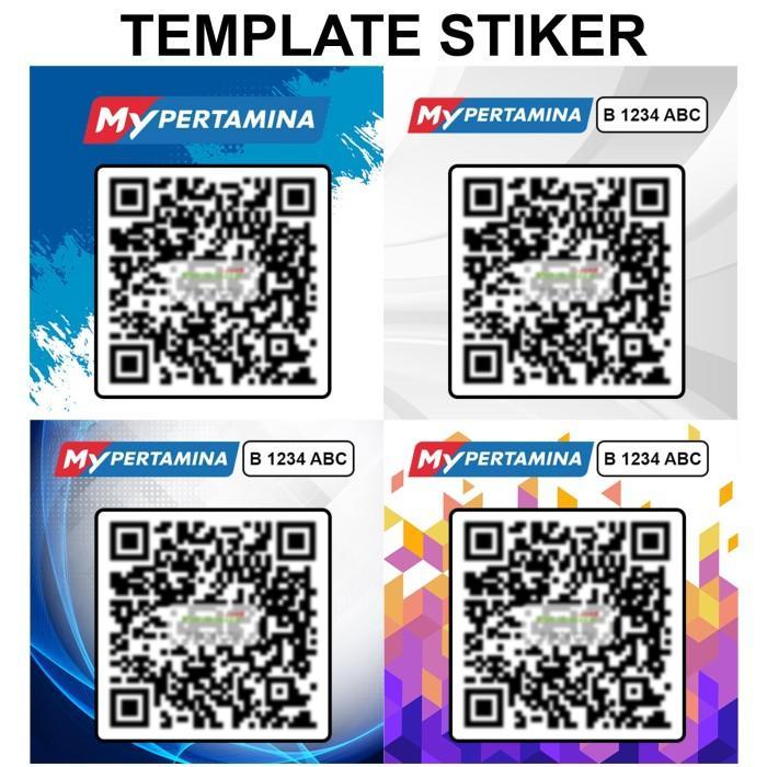 cetak stiker my pertamina / stiker tangki mobil / stiker barcode
