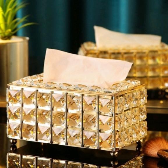 Terlaris tempat tisu kristal / tempat tisu disign mewah elegan SALE
