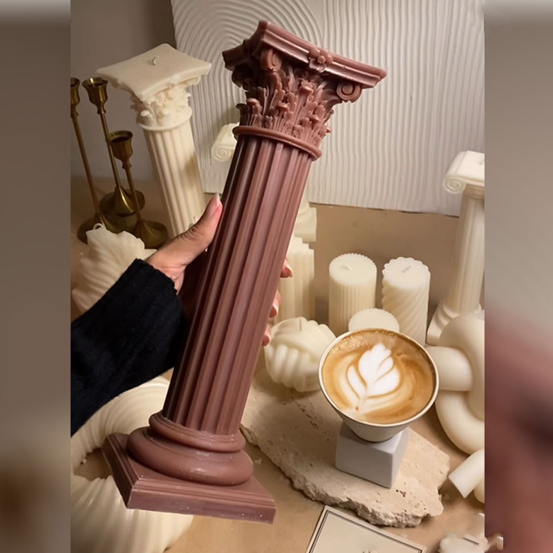 Extra large Roman column silicone mold Classic Greek Roman Column Candle Mold Architectural