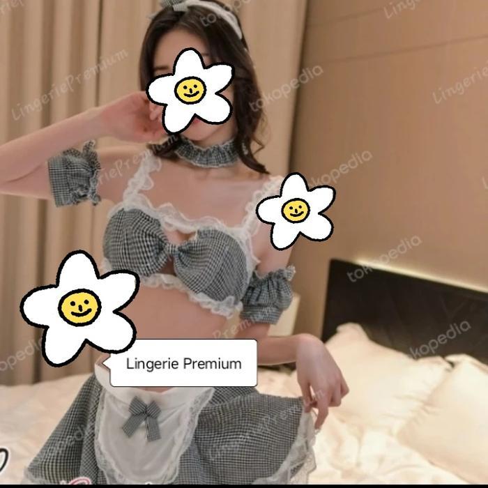 Lingerie Sexy Peran Pelayan Sexy Maid Cosplay