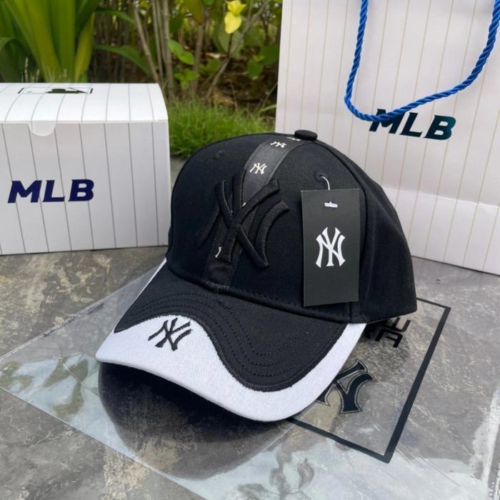 Mlb Baseball Cap Original Mini Mid Logo Topi Pria Topi Wanita