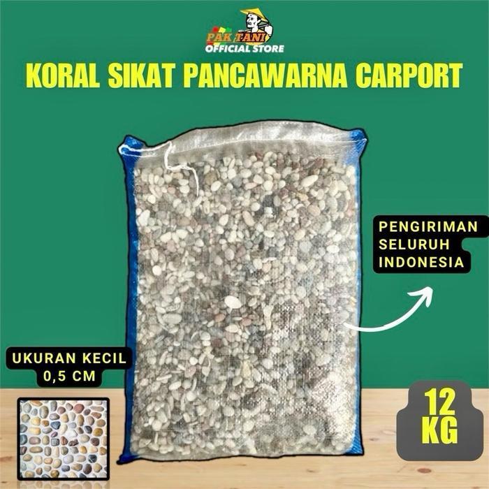 Mantabetul Batu Koral Sikat Batu Sikat Pancawarna Batu Garasi Mobil Carport -+ 11 Kg
