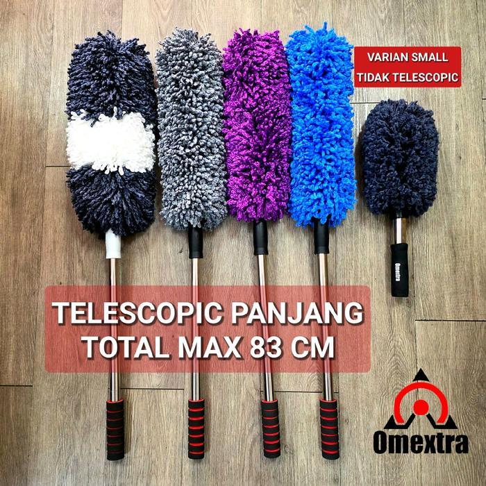 Omextra Carhome Microfiber Duster Telescopic Kemoceng Microfiber Mobil Kemoceng Jumbo Kemoceng Mini