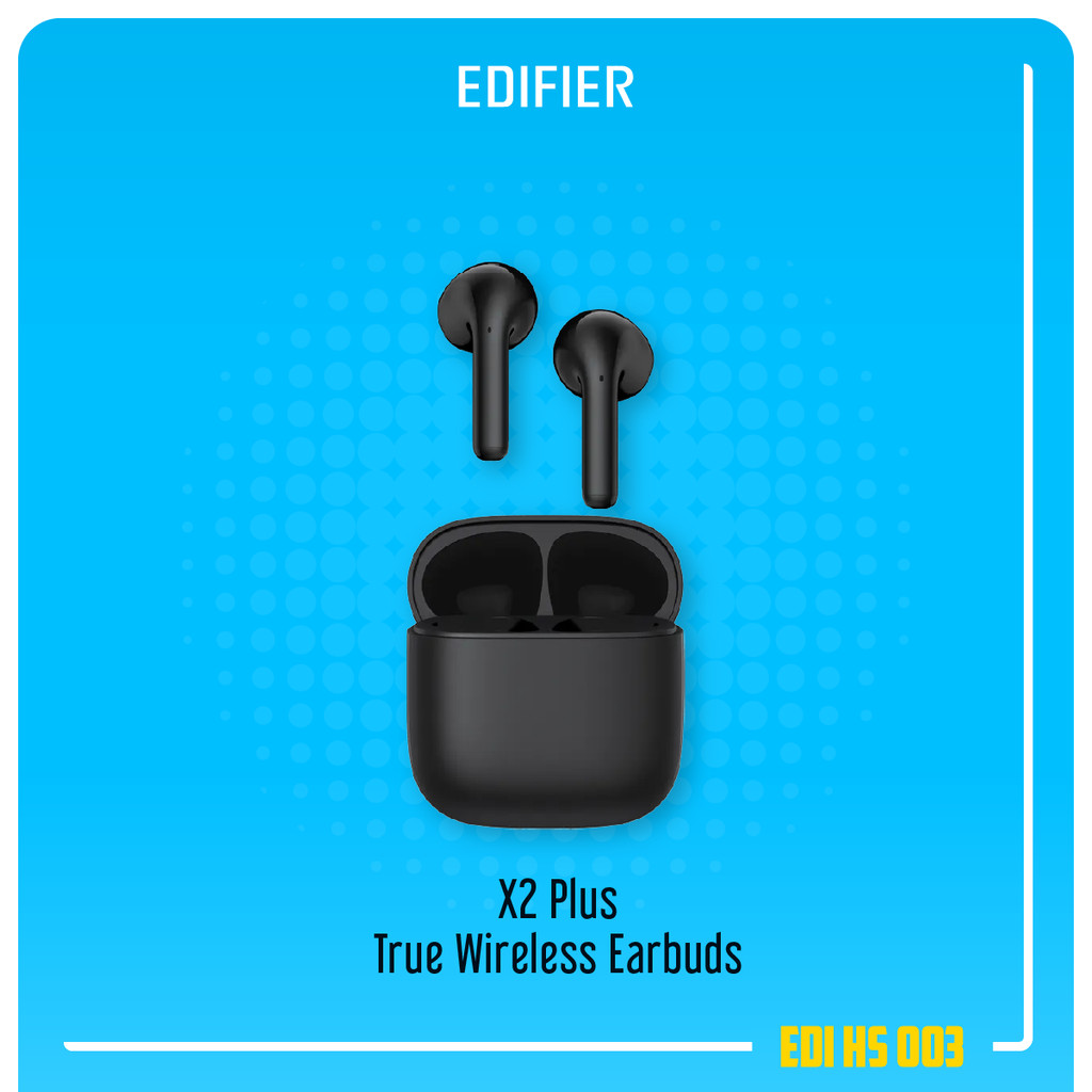 Edifier X2 Plus Bluetooth 6.0 IP54 Lightweight TWS True Wireless Earbuds Earphone Headset