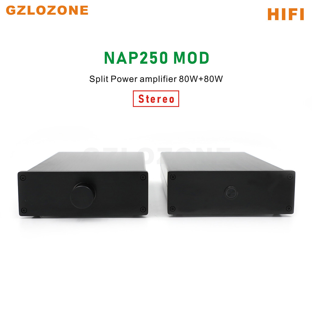 Split Hifi Nap250 Mod 2Sc5200 Stereo Power Amplifier 80W+80W Base On