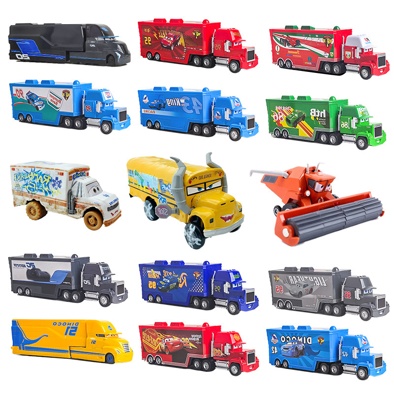 Cars 2 Fritter Frank Truck Model Disney Pixar 3 Lorry Toy Car Lightning Mcqueen Mack Uncle Dinoco