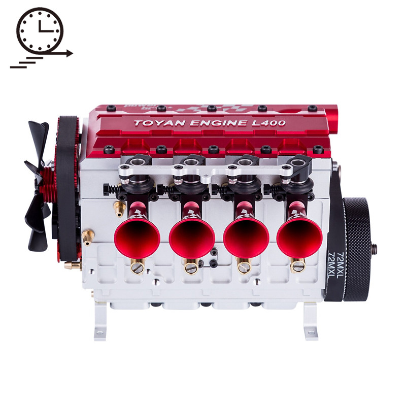 TOYAN FS-L400 14CC Four Cylinder Water Cooled Nitro Engine Model Toy Full Metal Suitable for RC Car 