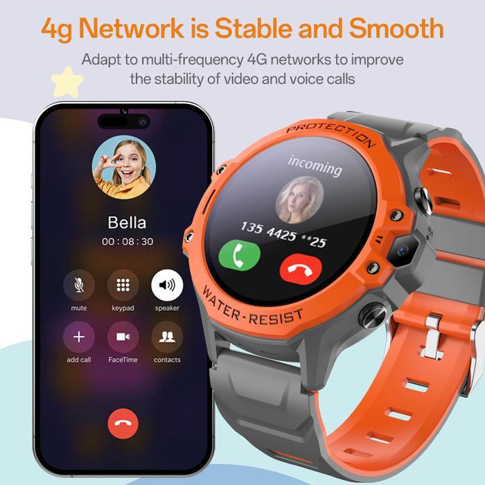 Aolon Df95 Smartwatch 4G Kids Video Call Realtime Chat Kids 4G Gps+Lbs+Wifi+Agps Smart Watch Gps