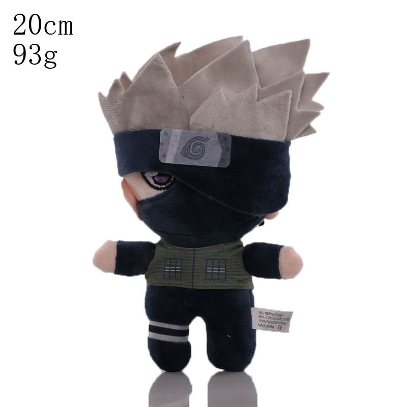 2025 New Naruto Plush Toy Classic Japanese Cartoon Peripheral Doll Naruto Kakashi Doll Gifts For