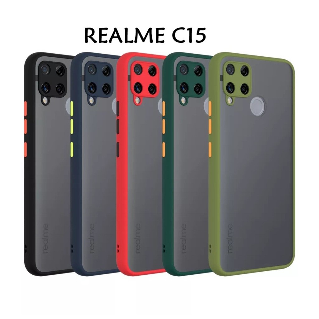 SOFTCASE REALME C15 CASE DOVE PELINDUNG KAMERA PREMIUM COVER CASE AERO MATTE