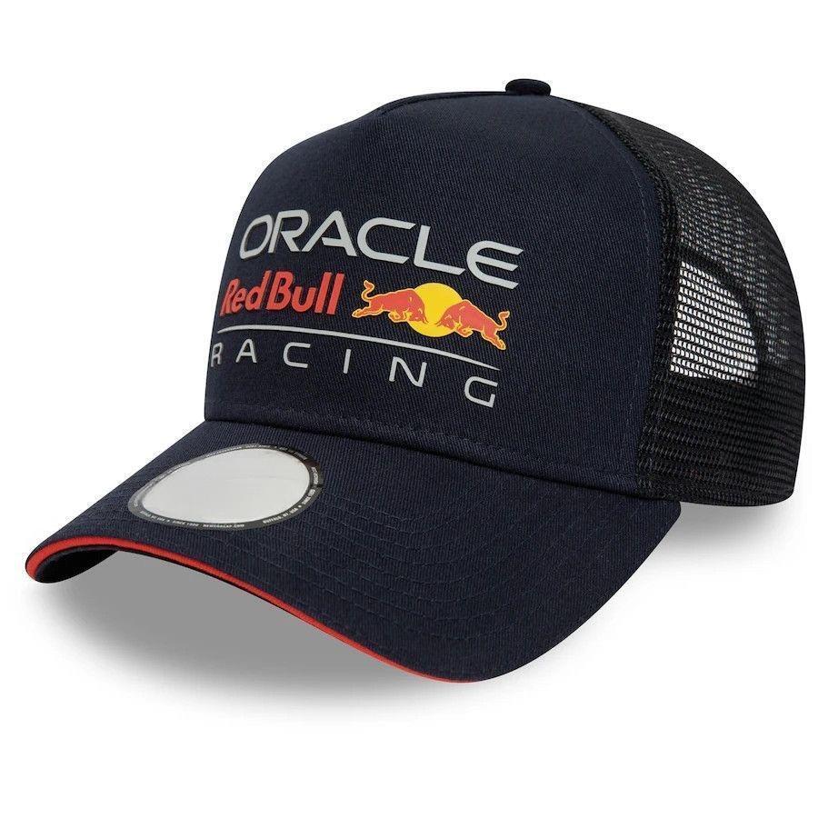 New Red Bull Racing Net Hat Breathable and Comfortable Red Bull Baseball Hat Outdoor Sunshade Hat
