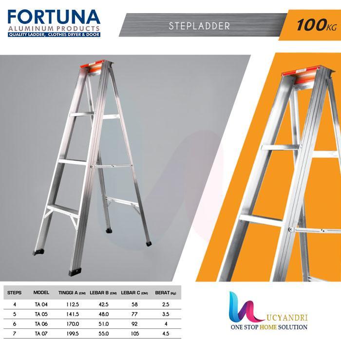 Tangga Aluminium Lipat Premium Tangga Fortuna Arena Ta06