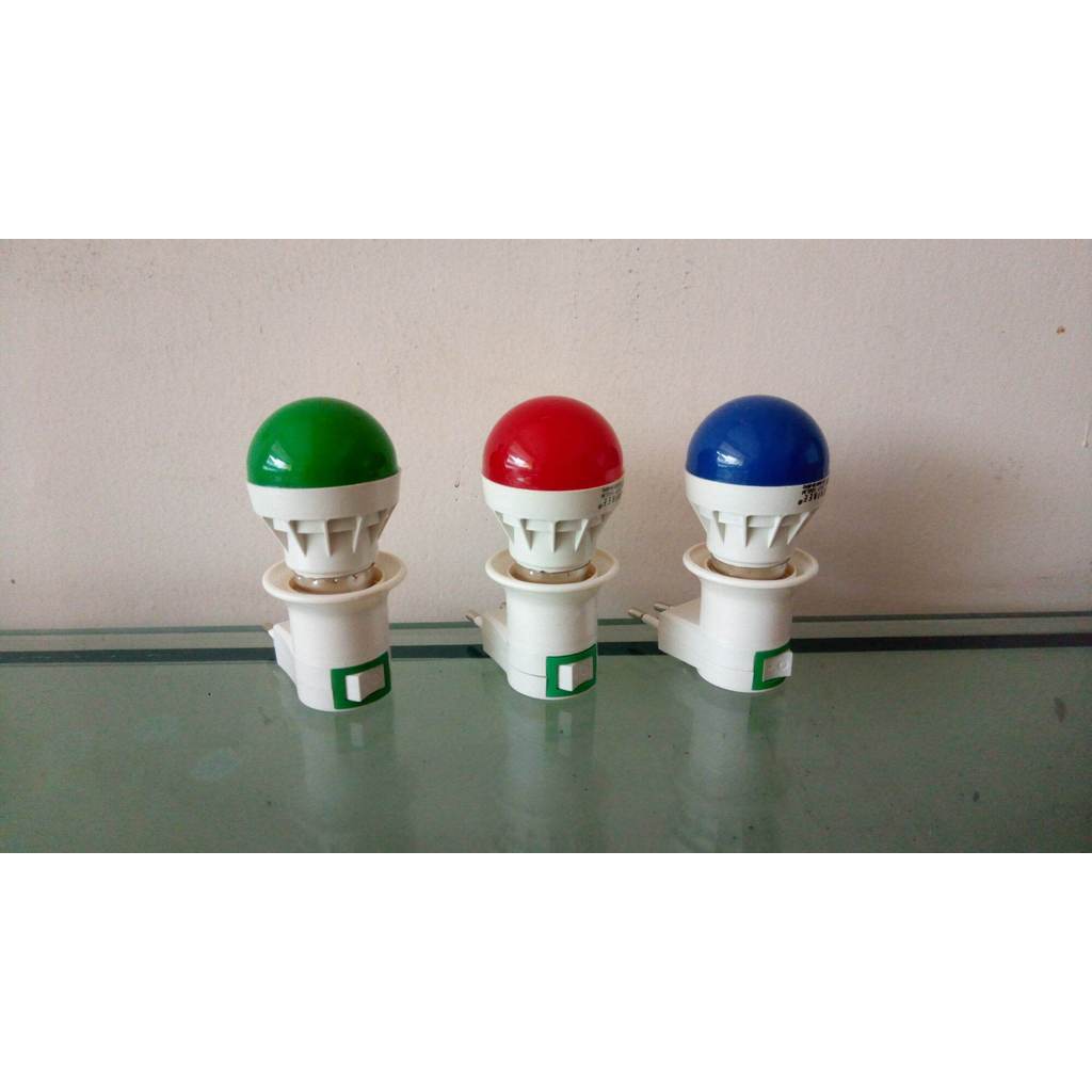 lampu tidur lampu kamar warna warni LED 3 watt