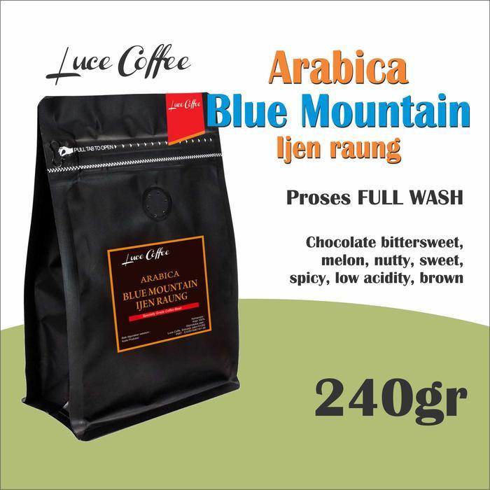 Sedia Luce Coffee Arabica Blue Mountain Ijen Raung 240 gr - Biji atau Bubuk - Luce
