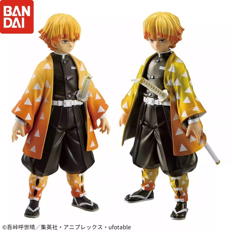 Original BANPRESTO Demon Slayer Grandista Agatsuma Zenitsu PVC Model Toys Anime Figures Action